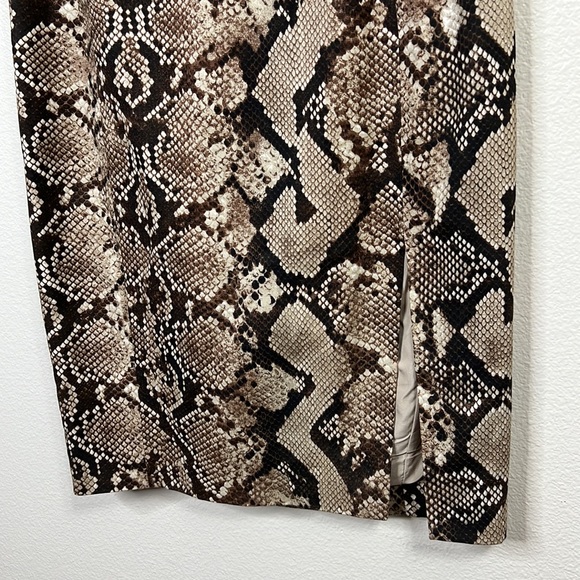 Altuzarra Brown Snake Print Skirt - Picture 2 of 7